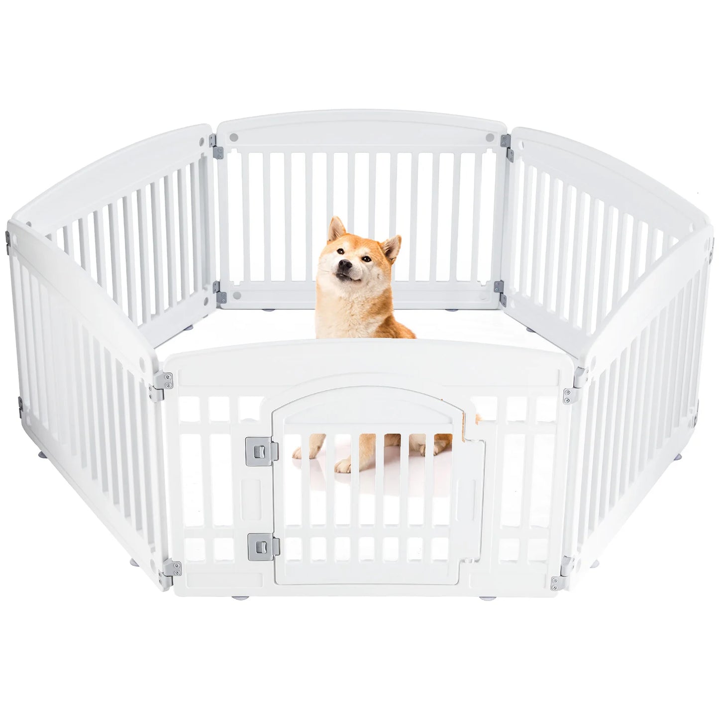 6 Panel Dog Playpen Safe and Secure Indoor Outdoor Fence