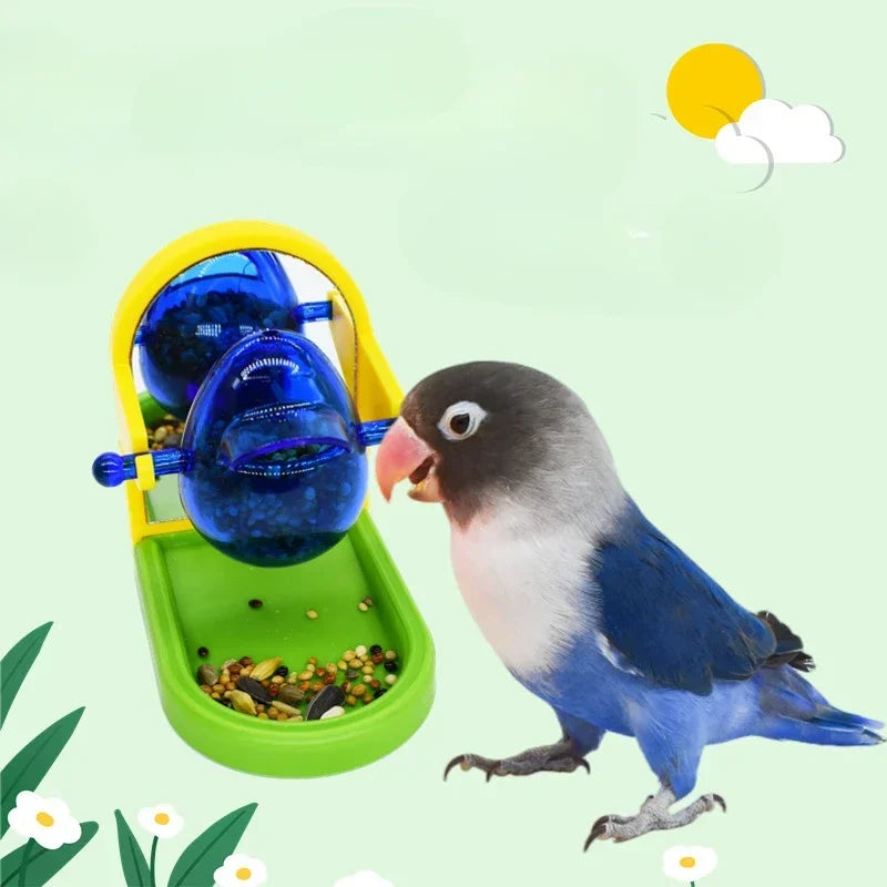 1PCS Pet Bird Toys for Parrots Bird Cage Feeder Foraging Intelligence Fun Training Leaking Food Props Random Color Accessories