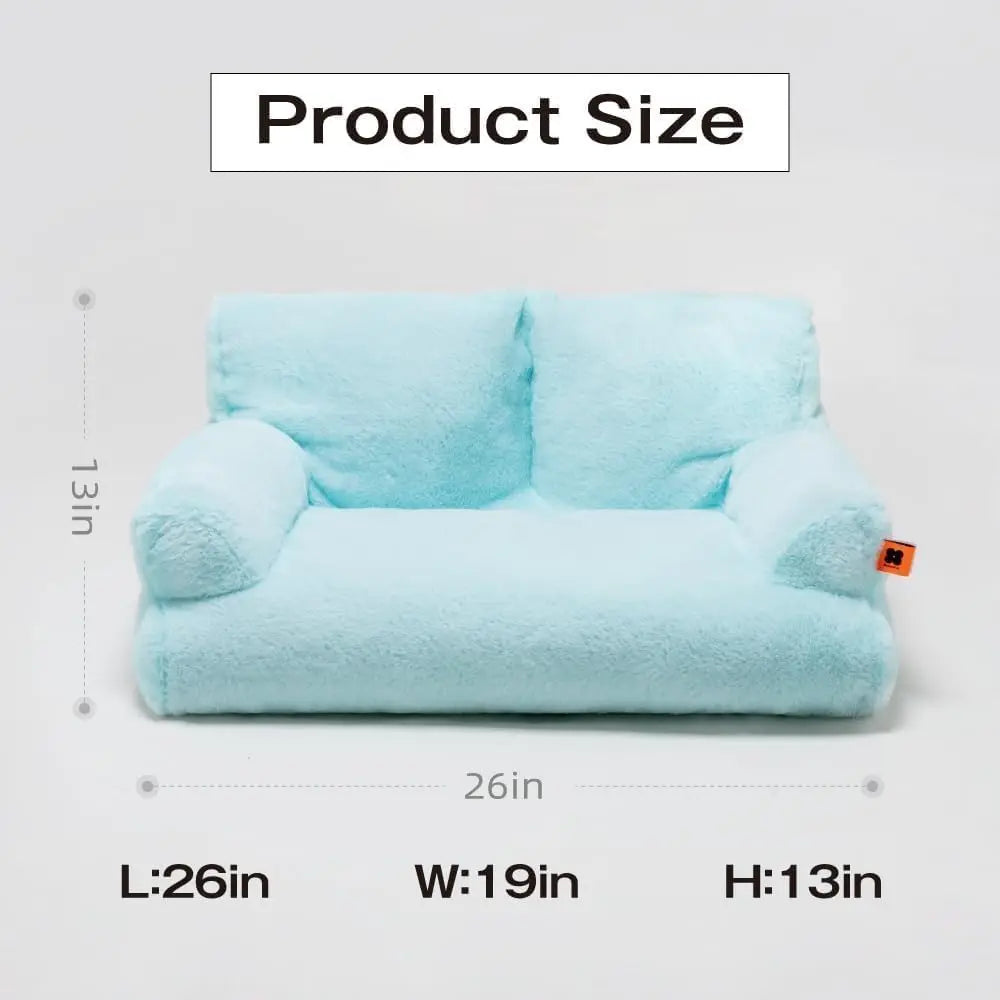 Mewoofun Pet Couch Bed 26x19 Washable Cat Bed for Dogs
