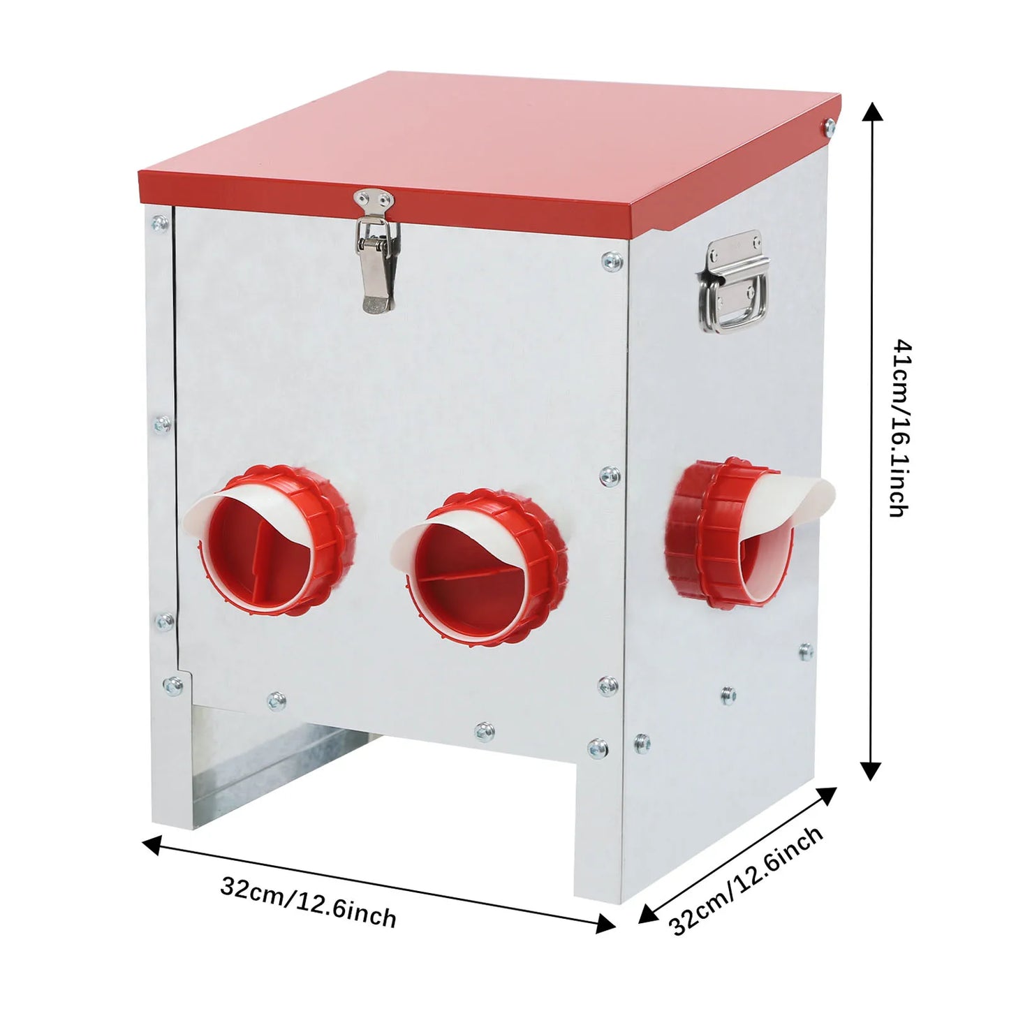 Chicken Feeder Large Capacity Chicken Feeder 6-Hole Feeder