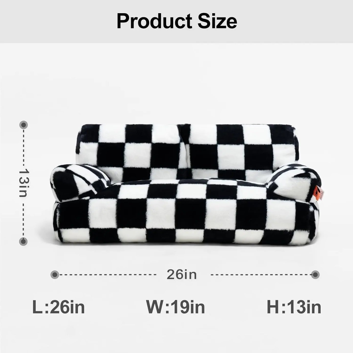 Mewoofun Pet Couch Bed 26x19 Washable Cat Bed for Dogs