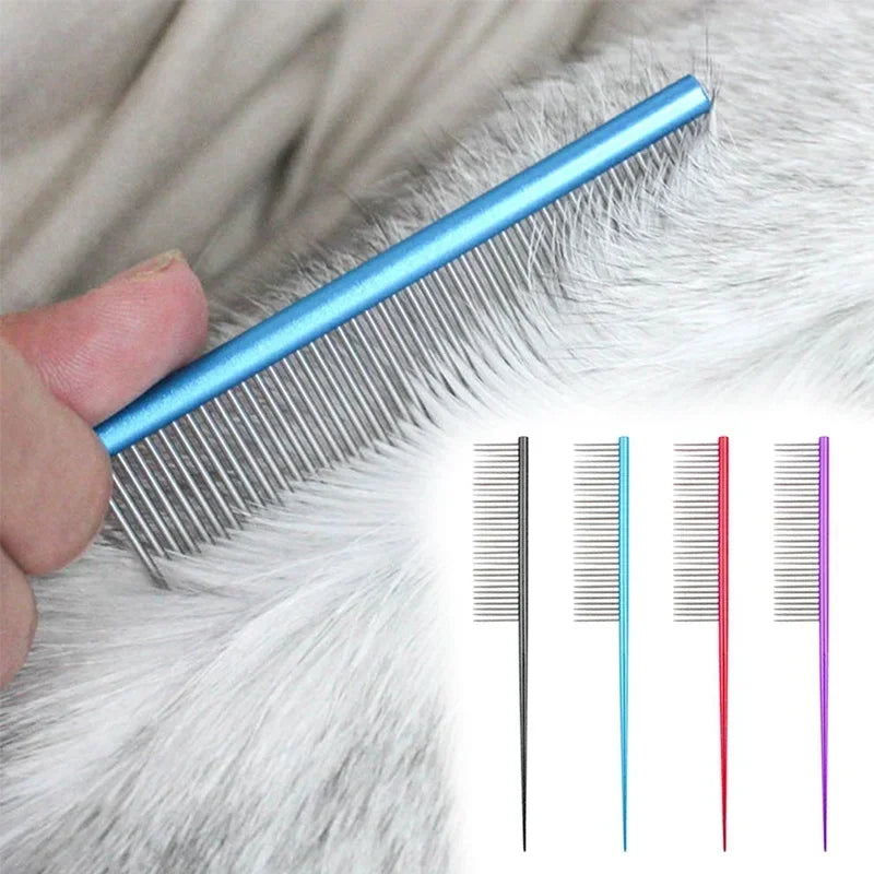 Pet Grooming Comb Undercoat Rake Tool for Cats and Dogs Easy Tangle Removal for Small Medium and Large Breeds