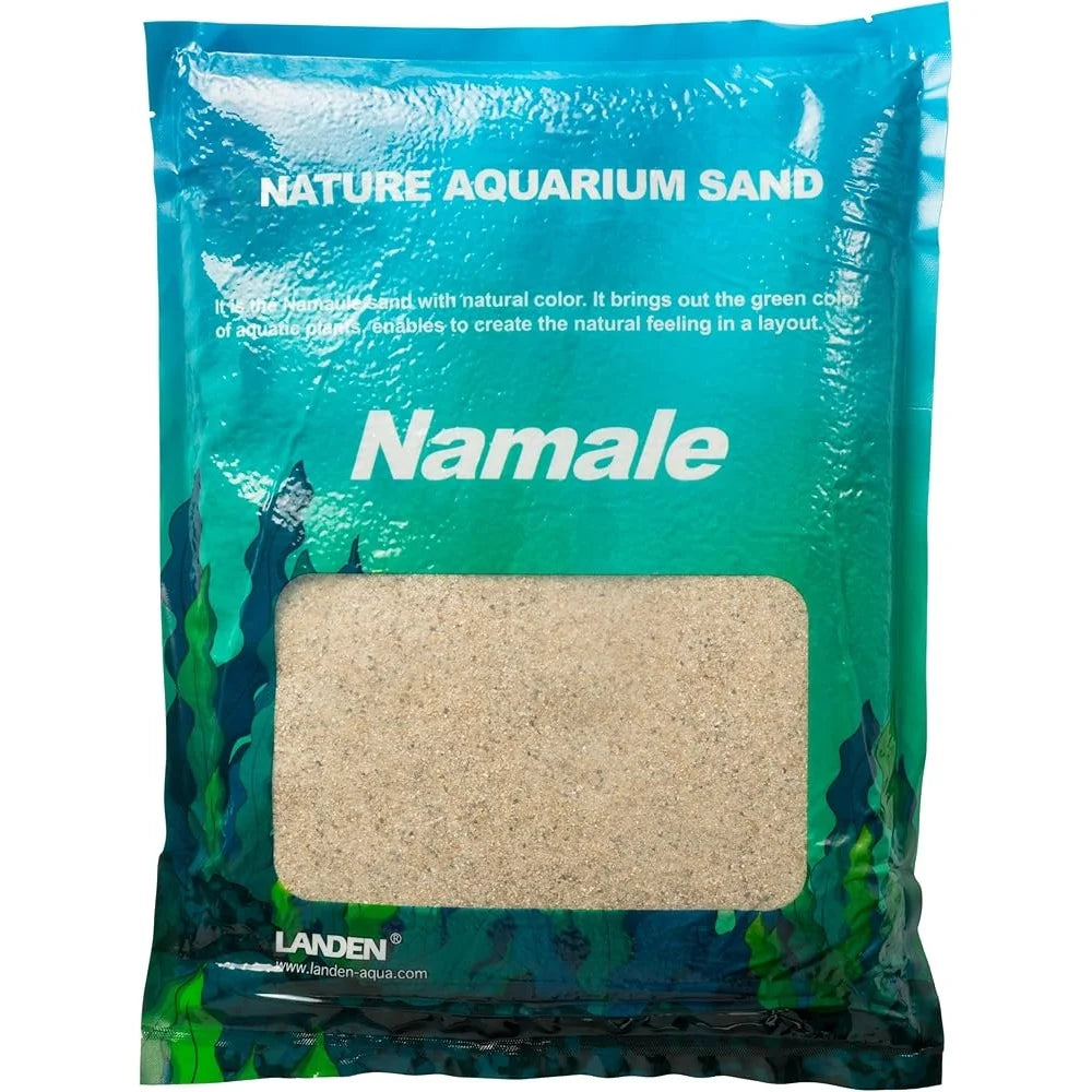 Natural Aquarium Sand for Fish Tanks 2L Safe Fine Grain Landscaping for Aquatic Pets Amphibians and Reptiles 7 lbs