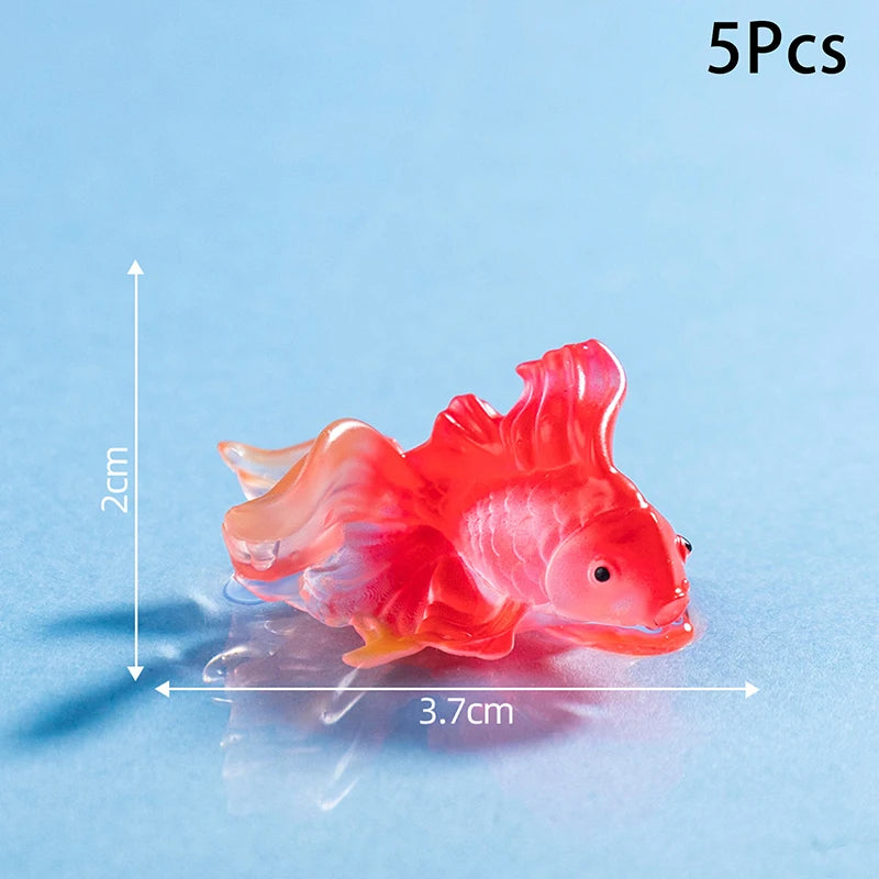 5 Pcs Artificial Aquarium Fish Decor Tank Decoration Accessories for Goldfish
