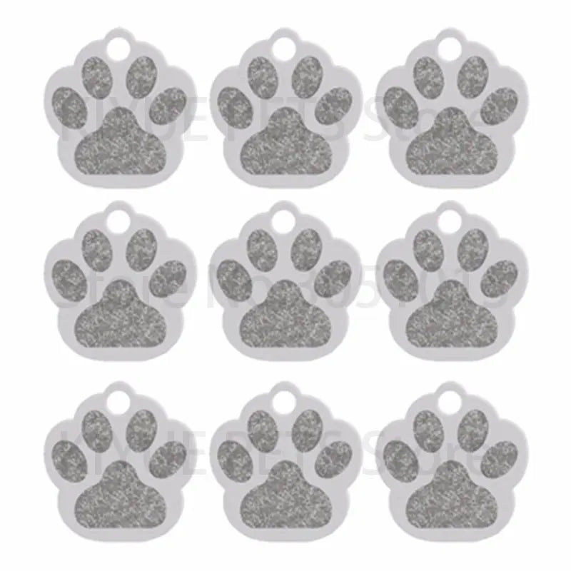 Wholesale 100Pcs Paw Pet Dog ID Tag Custom Engraved