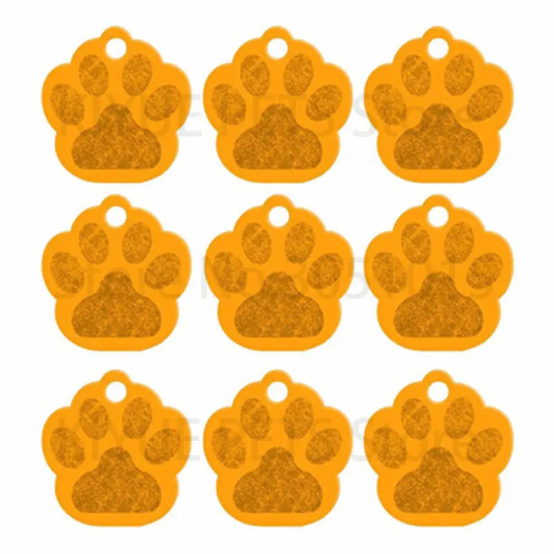 Wholesale 100Pcs Paw Pet Dog ID Tag Custom Engraved