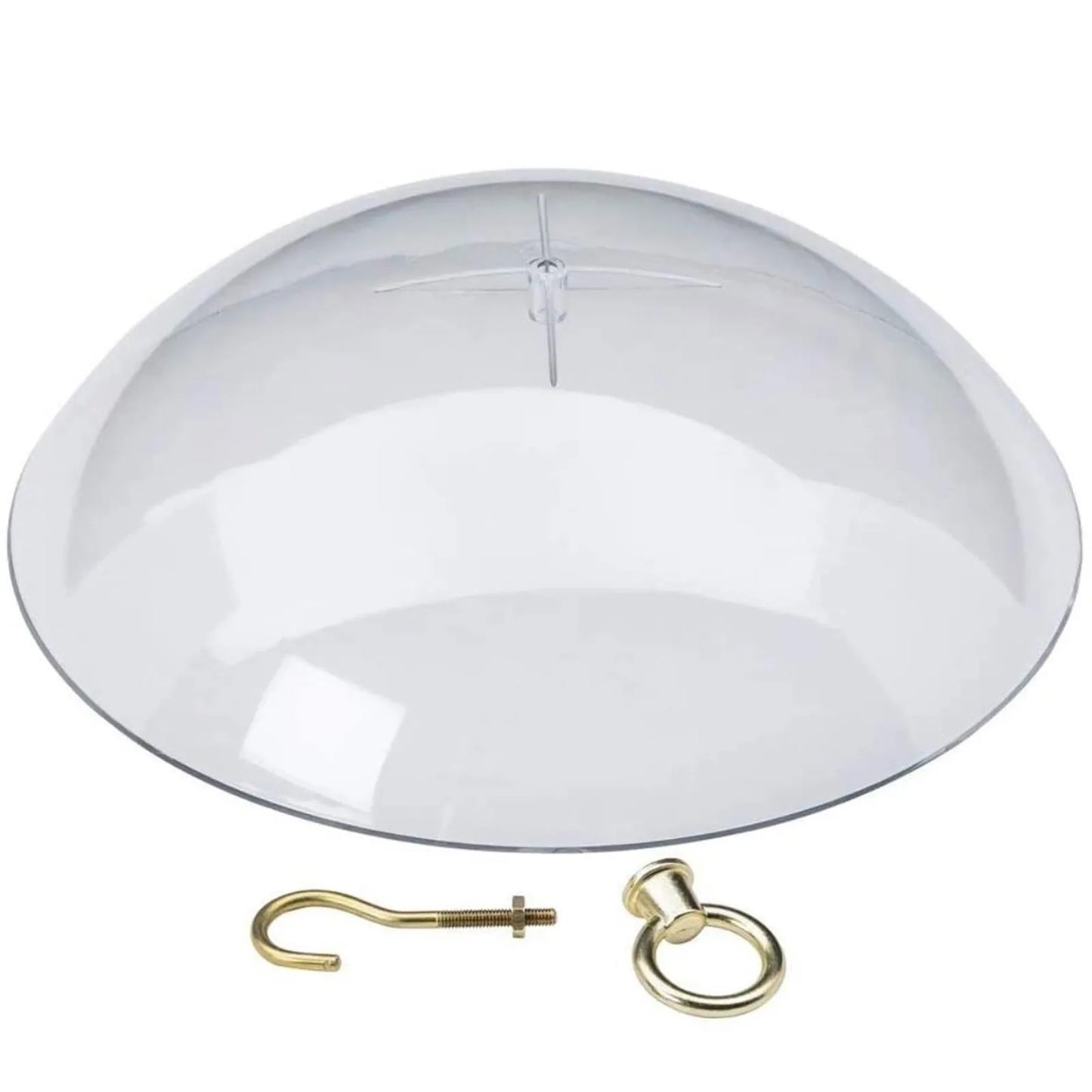 Bird Feeder Clear Protective Cover Dome Anti-squirrel Rain-proof Hanging Hummingbird Rain Cover Guard Baffle With Hooks Home