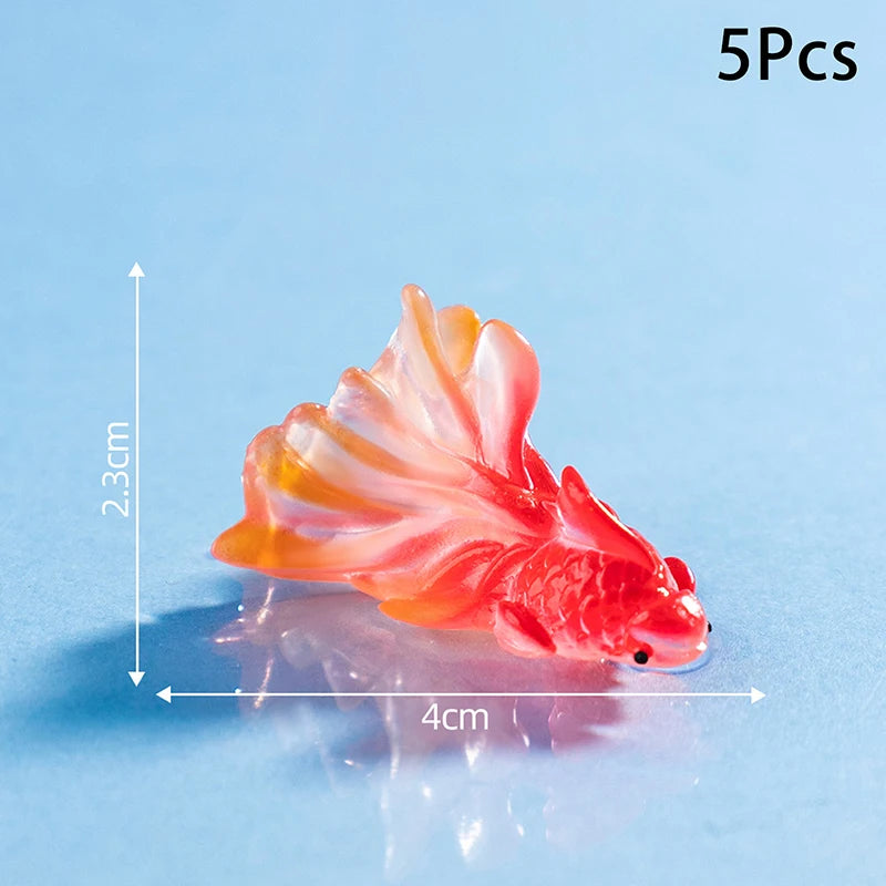 5 Pcs Artificial Aquarium Fish Decor Tank Decoration Accessories for Goldfish