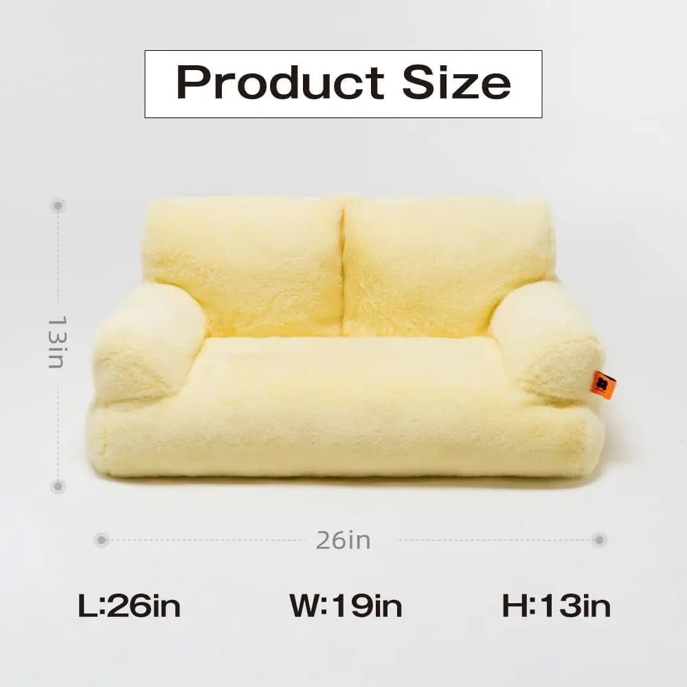 Mewoofun Pet Couch Bed 26x19 Washable Cat Bed for Dogs