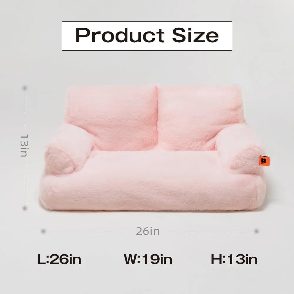 Mewoofun Pet Couch Bed 26x19 Washable Cat Bed for Dogs