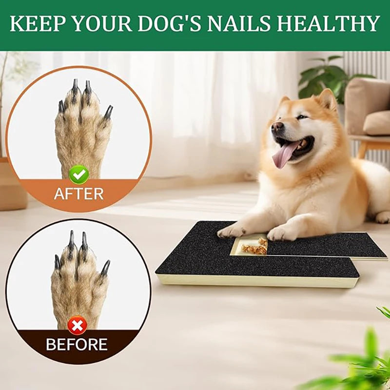 Pet Nail File Board Dog Paw Nail Scratch Pad Trimming Pads