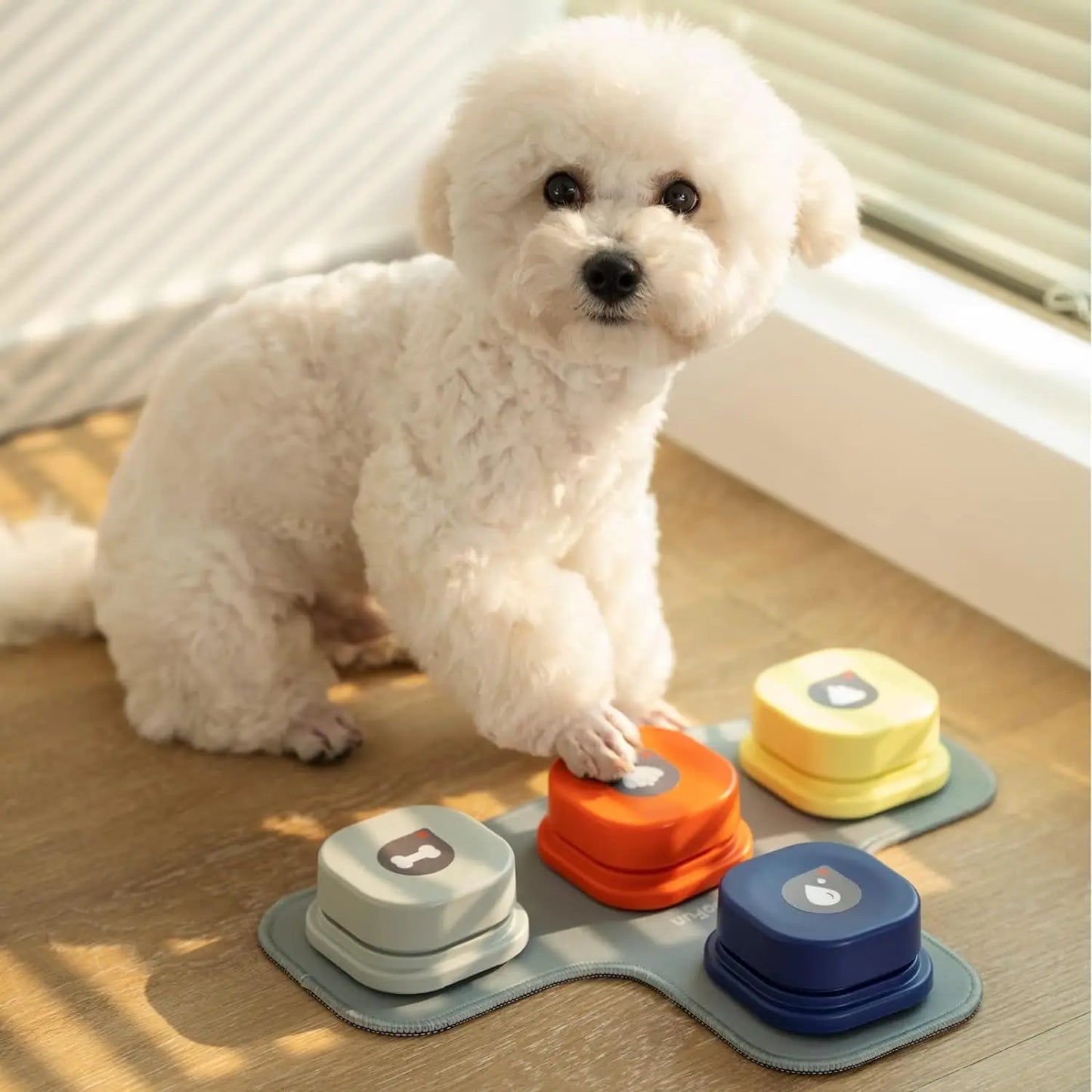 Mewoofun Dog Buttons with Rubber Mat Recordable Talking Set