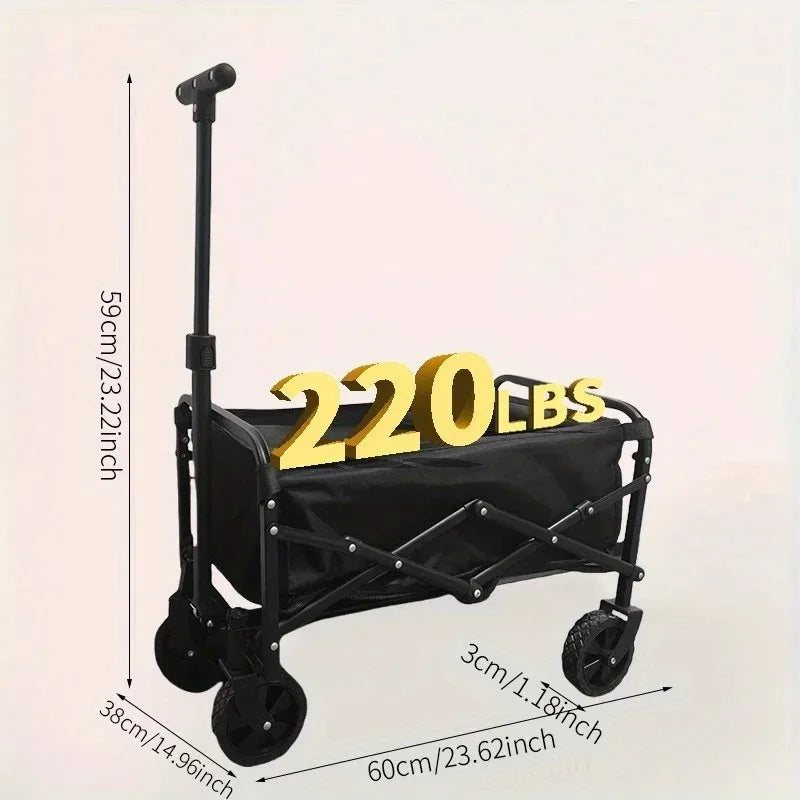 Wagon Cart Foldable Heavy Duty Utility Cart for Groceries