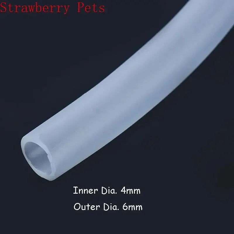 Silicone Aquarium Oxygen Pump Hose Air Bubble Stone Fish Tank Pond Pump Tube Food Grade Material 4x6mm Length Options 1m 3m 5m 10m