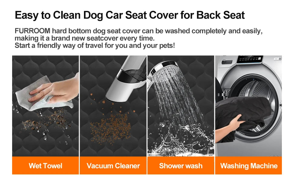 Waterproof Pet Travel Accessories Foldable Dog Car Seat Protector