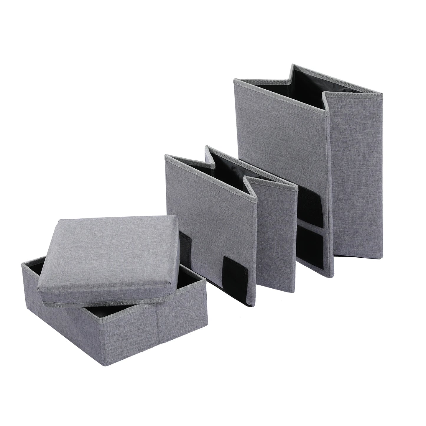 3-Tier Dog Stairs Foldable Pet Stair with Storage Box