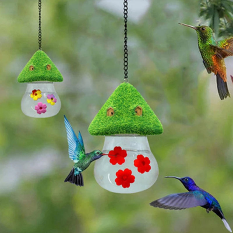 Outdoor Garden Hanging Hummingbird Water Feeders Ant Bee Proof Wind Chimes