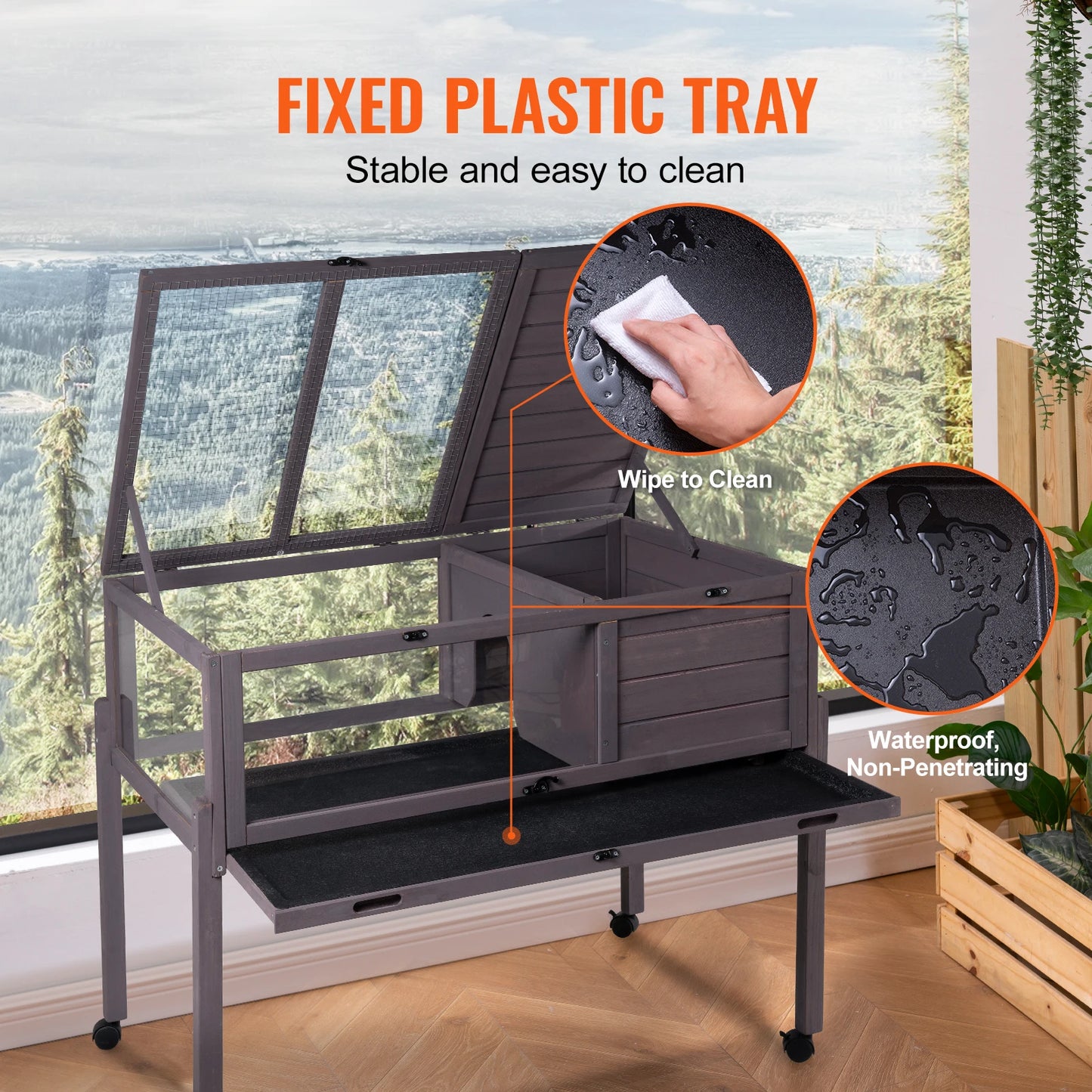 SucceBuy Tortoise Habitat Enclosure Indoor Outdoor Cage