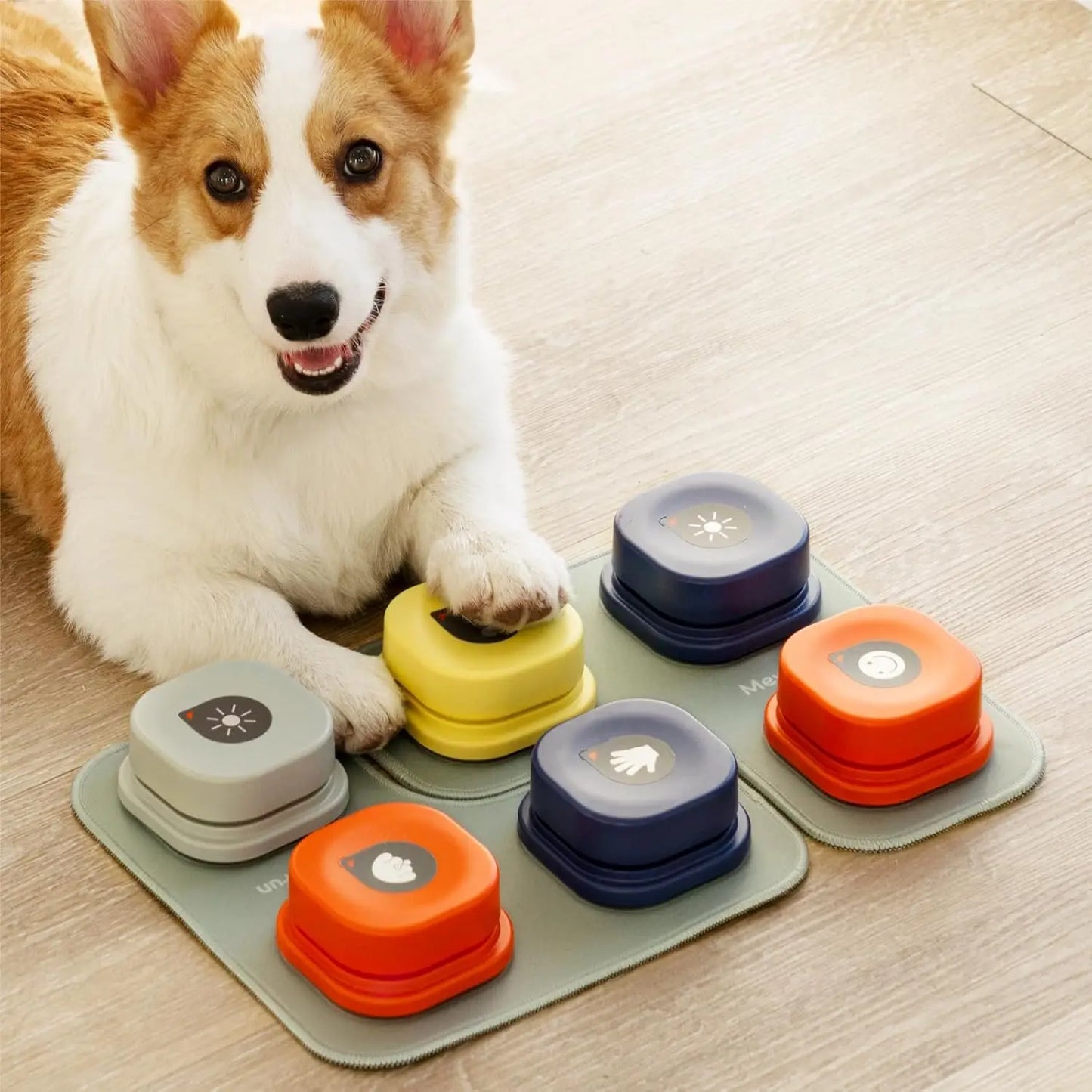 Mewoofun Dog Buttons with Rubber Mat Recordable Talking Set