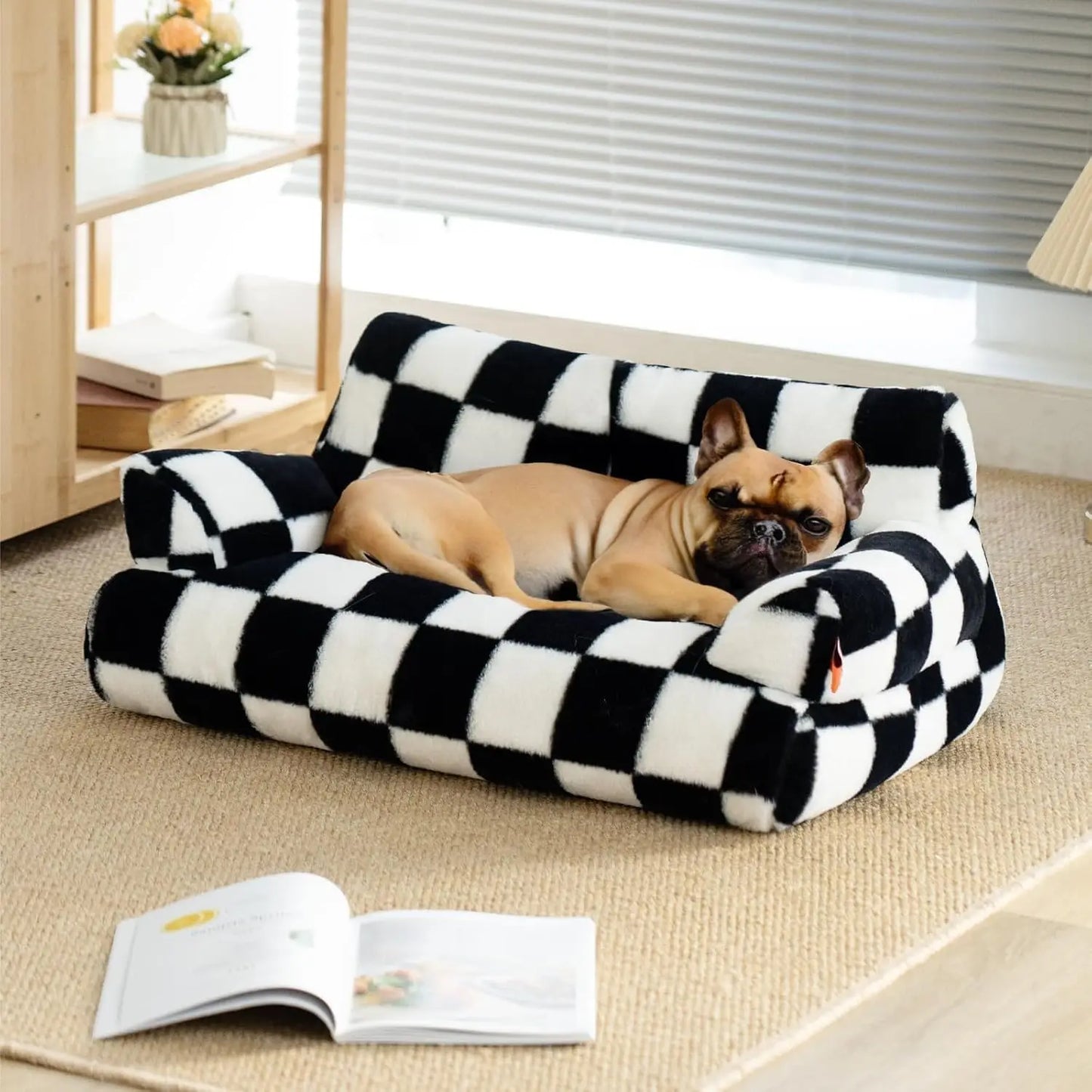 Mewoofun Pet Couch Bed 26x19 Washable Cat Bed for Dogs