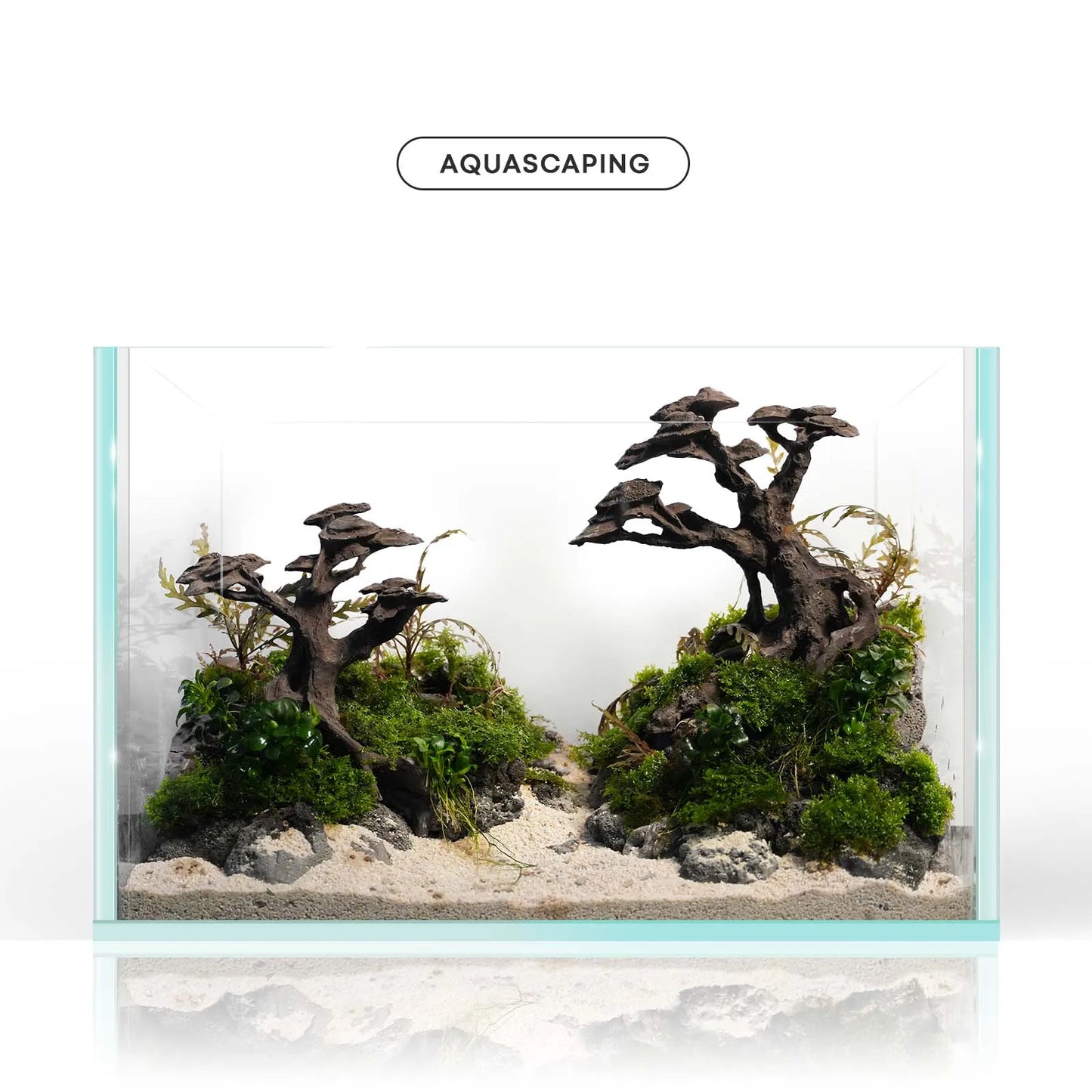 FZONE Resin Aquarium Driftwood Tree Decoration for Nano Aquascaping and Hardscape