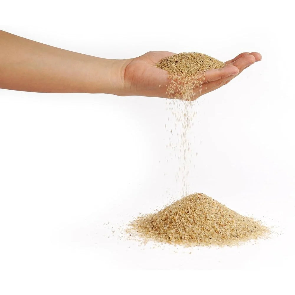 Natural Aquarium Sand for Fish Tanks 2L Safe Fine Grain Landscaping for Aquatic Pets Amphibians and Reptiles 7 lbs