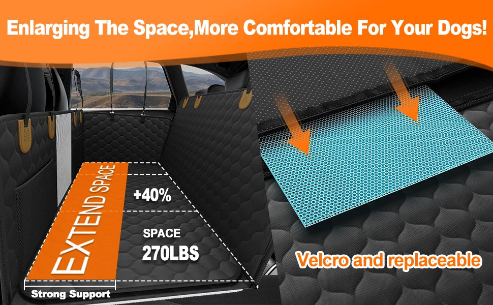 Waterproof Pet Travel Accessories Foldable Dog Car Seat Protector