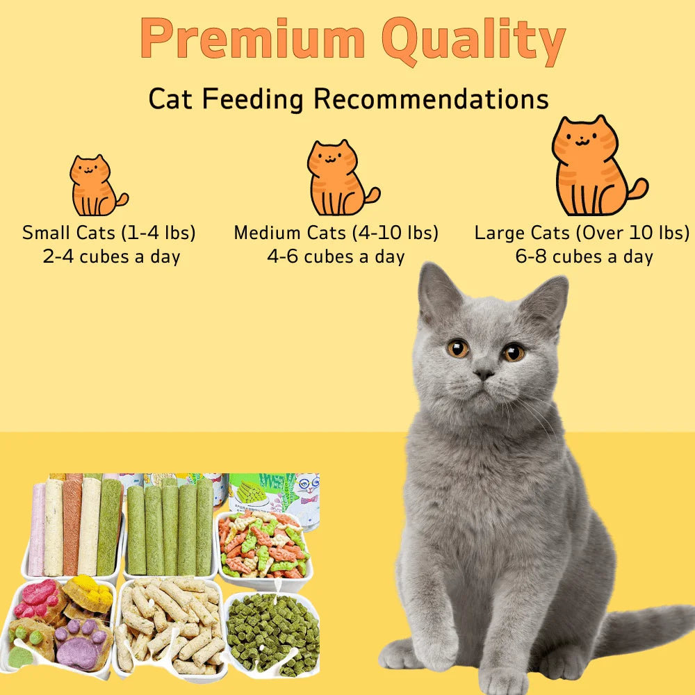 Cat Fish Shape Biscuit Treats for Hairball Support and Teeth Cleaning Chicken Flavor 7.05oz