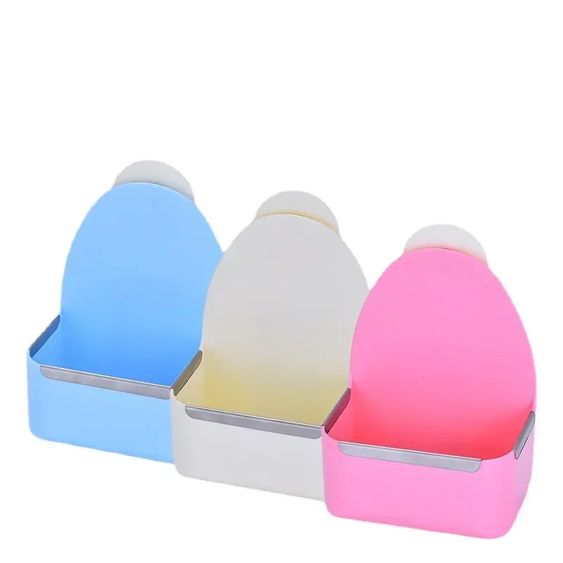 Plastic Pet Food Bowl for Rabbits Large Capacity Fixed Feeder Impact Resistant Bunny Feeding Accessories