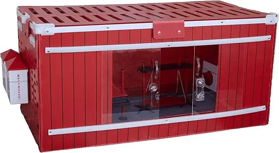 Big Red Barn Chick Brooder Set with Heating Plate Anti-Roost Cone Two Chick Feeders Two Chick Drinkers Swing Hatchling