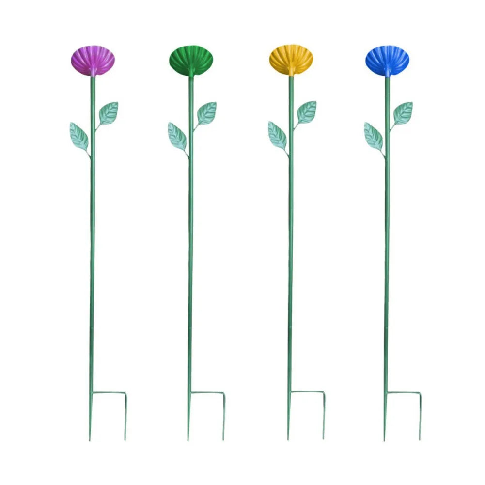 Multicolor Standing Bird Feeder Set Outdoor Squirrel Proof