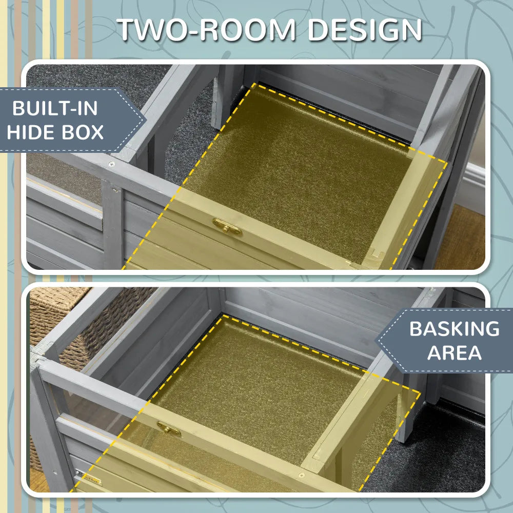 Tortoise Habitat Shelf Storage Enclosure Weather Protection Gift Accessory Reptile Enclosure Tray Light Support Frame