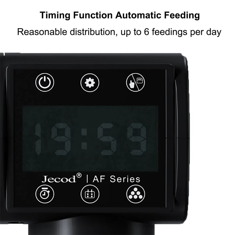 Jebao Automatic Fish Tank Feeder Intelligent Aquarium Feeding Digital Timing High Capacity Fish Feeder Fishbowl Accessories
