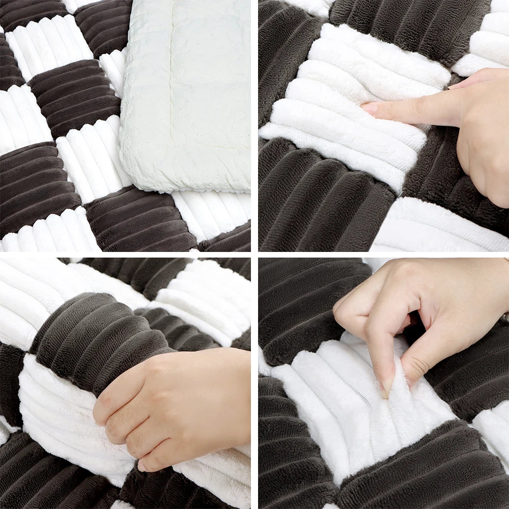 Dog Bed Mat Warm Pet Cat Scratchable Blanket Anti-slip Washable
