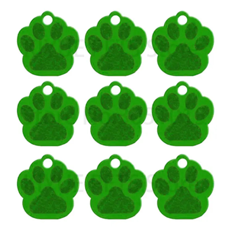 Wholesale 100Pcs Paw Pet Dog ID Tag Custom Engraved