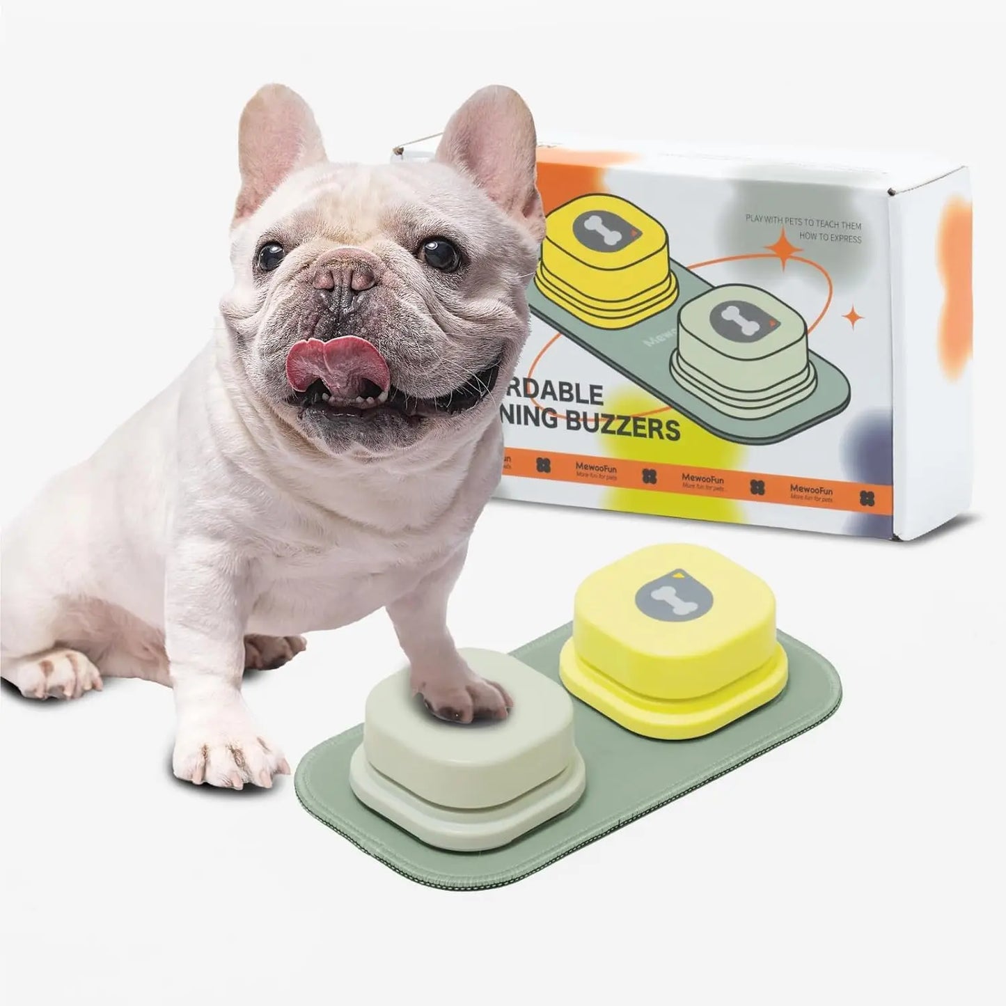 Mewoofun Dog Buttons with Rubber Mat Recordable Talking Set