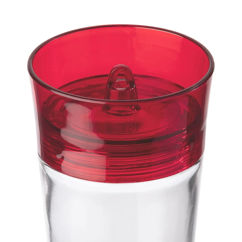 Hummingbird Feeder with Bee Guard Ports Ant Moat Glass Nectar Bottle Easy Fill Clean 40oz Capacity Hanging Bird Feeder