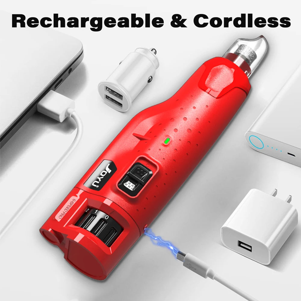 Dog Nail Grinder Dustproof with 2 LED Lights Super Quiet Powerful 6 Speed Nail Trimmer for Small Medium Large Dogs