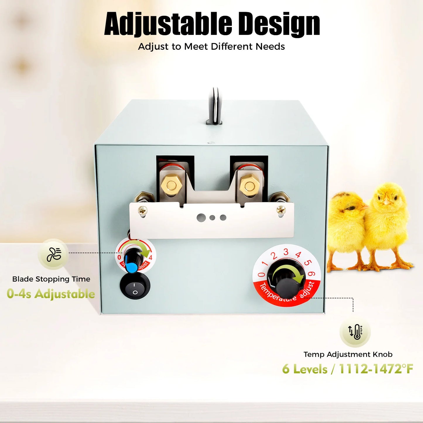 110V Automatic Chicken Debeaking Machine Electric Poultry Beak Trimmer High Speed Adjustable Temperature Farm Tool