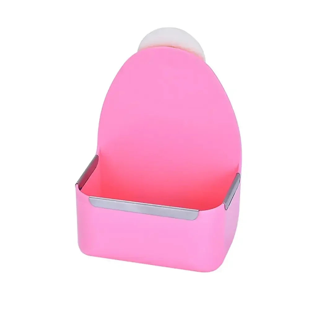Plastic Pet Food Bowl for Rabbits Large Capacity Fixed Feeder Impact Resistant Bunny Feeding Accessories
