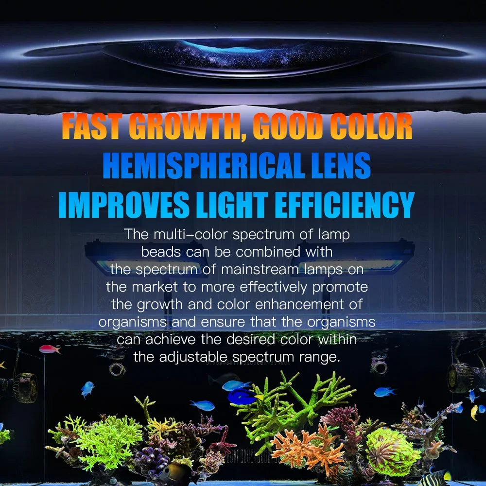 A8se II Max and Blue 240W WiFi APP Control Saltwater Aquarium Fish Tank Coral Reef LED Light SPS LPS