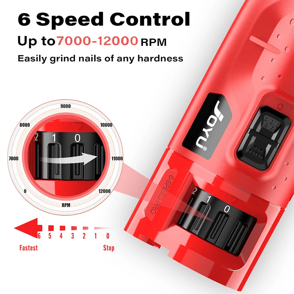 Dog Nail Grinder Dustproof with 2 LED Lights Super Quiet Powerful 6 Speed Nail Trimmer for Small Medium Large Dogs