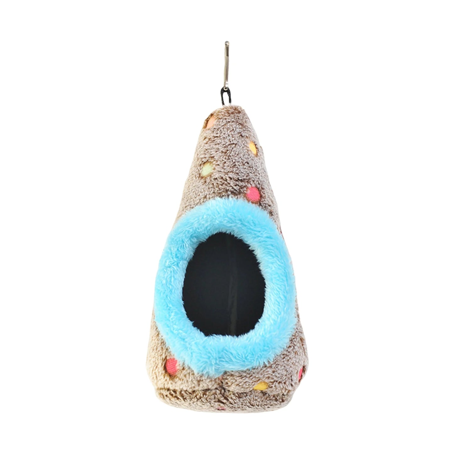 Cozy Fleece Bird Hammock Nest For Parrot Cage Winter Warm Cave Hideaway