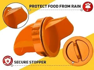 5-Gallon/44 Pounds Automatic Chicken Feeder & Waterer Set(2 Buckets), Chicken Feeder Port & Water Cup No Waste, Rain Proof