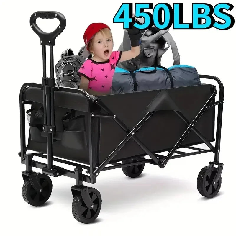 Wagon Cart Foldable Heavy Duty Utility Cart for Groceries
