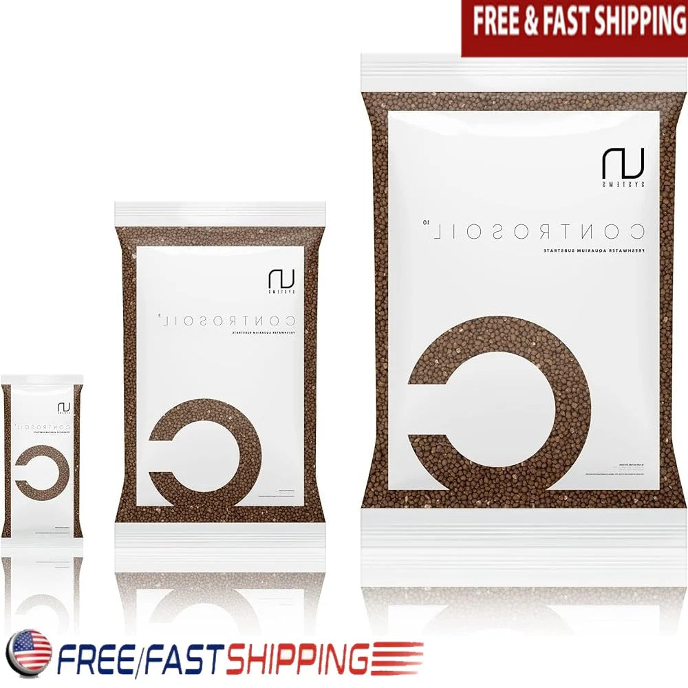 Controsoil Aquarium Substrate Soil For Freshwater Planted Tanks Nutrient Rich pH Buffering Porous Gravel 3L