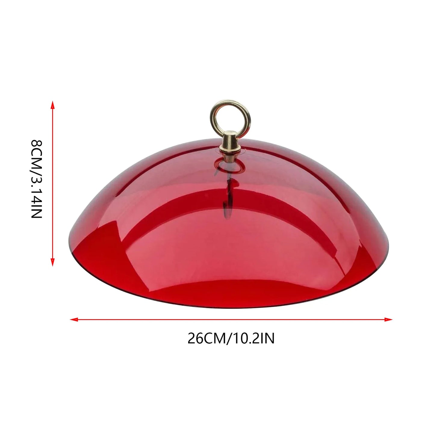 Bird Feeder Clear Protective Cover Dome Anti-squirrel Rain-proof Hanging Hummingbird Rain Cover Guard Baffle With Hooks Home