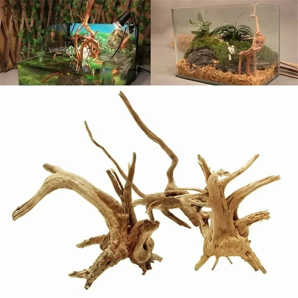 Natural Driftwood Fish Tank Decoration Root Tree Ornament