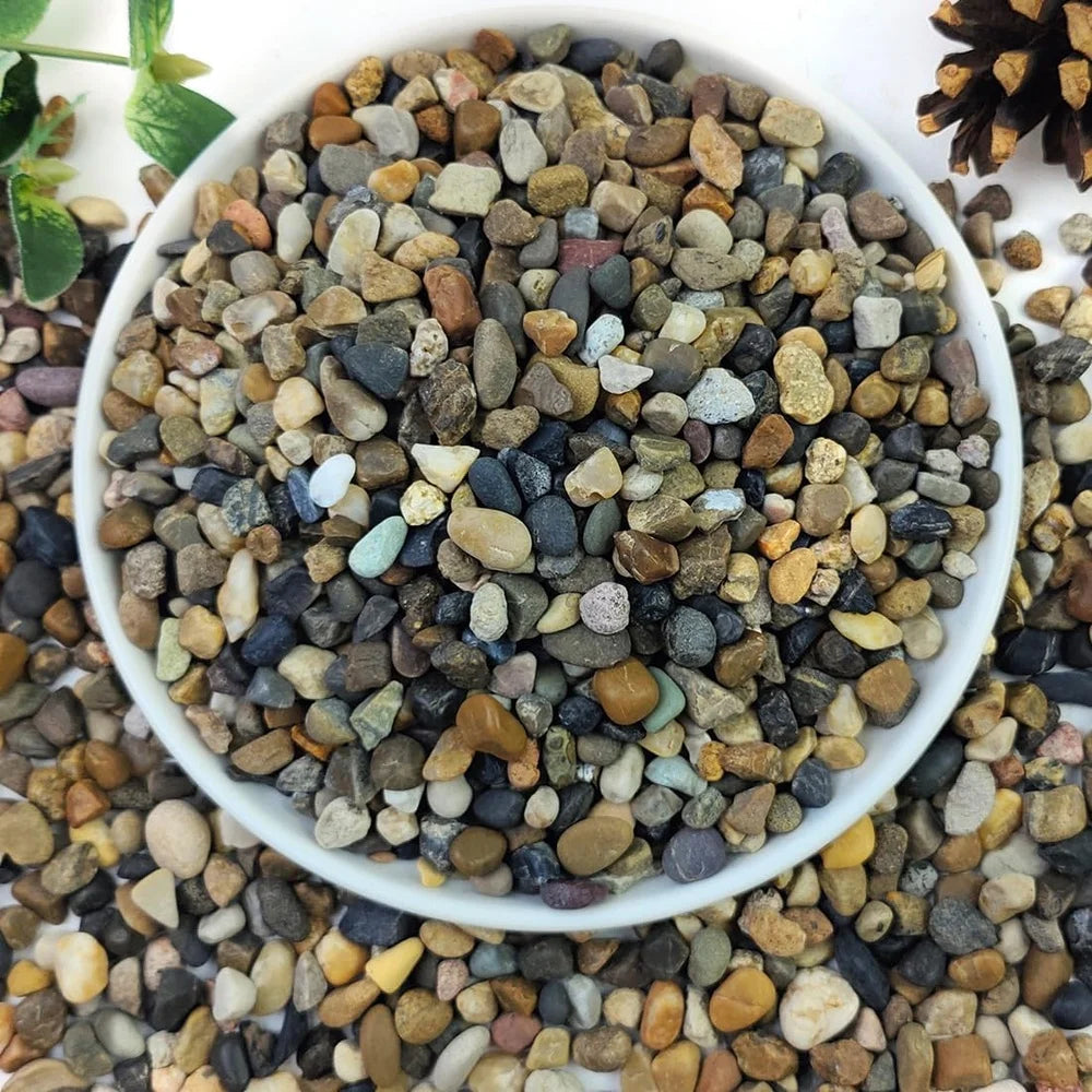 5 Pounds Natural River Rocks Aquarium Gravel Fish Tank Pebbles Plant Drainage Stones Garden Landscaping Soil Enhancer