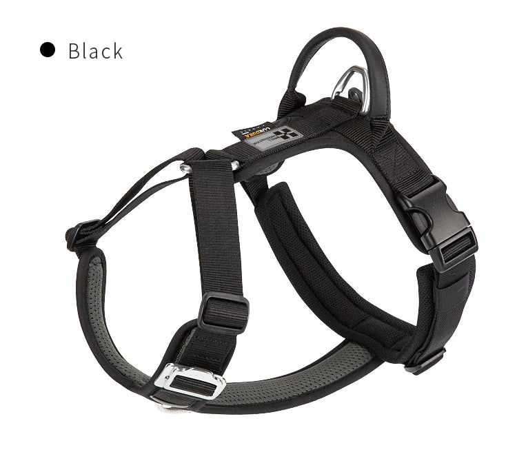 Small Combination No Pull Dog Harness Adjustable Nylon Reflective Vest for Comfortable Control Walking and Running Accessories